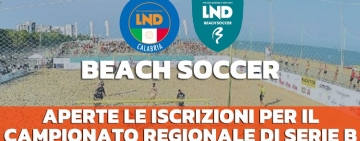 Aperte le iscrizioni per la Serie B di Beach Soccer del CR Calabria