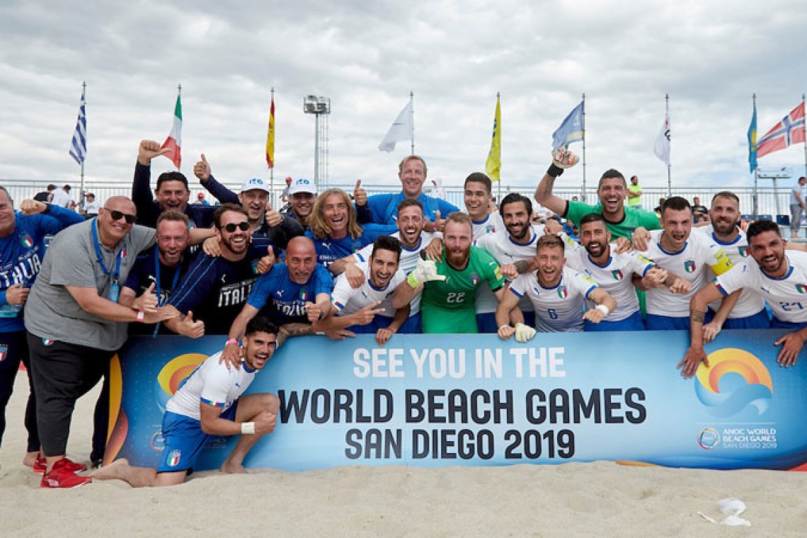 L'Italia batte la Francia per 10-2 e si qualifica per i World Beach Games