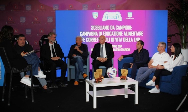 LND Gaming Week 2024: la FIGC-Lega Nazionale Dilettanti promuove una campagna di educazione alimentare a Genova