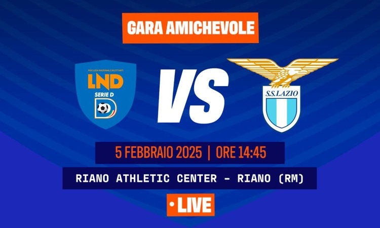 Rappresentativa Serie D-Lazio in diretta su YouTube