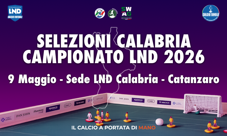 Calcio Tavolo: la Calabria scende in campo a Catanzaro per una nuova Selezione regionale