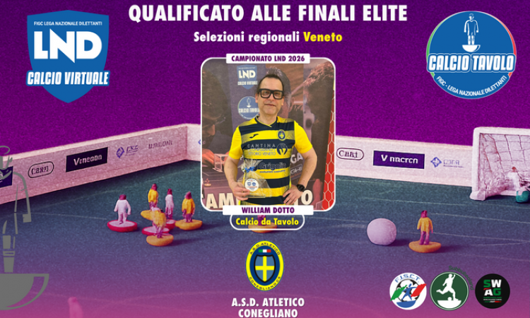Calcio Tavolo: in Veneto successo per l'Atletico Conegliano