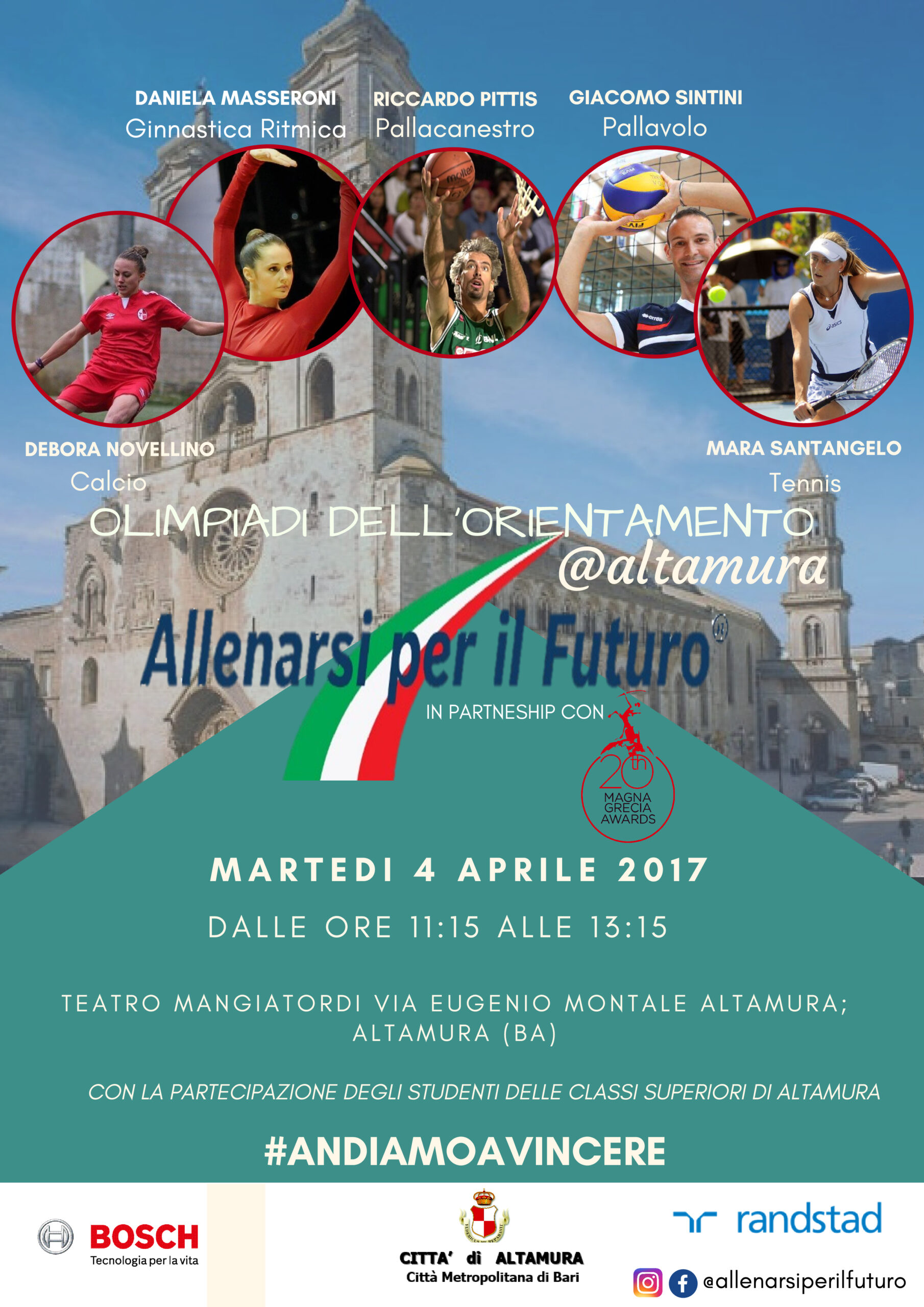 AxF MiniOlimpiadi Altamura Altamura red logo MIDDLE